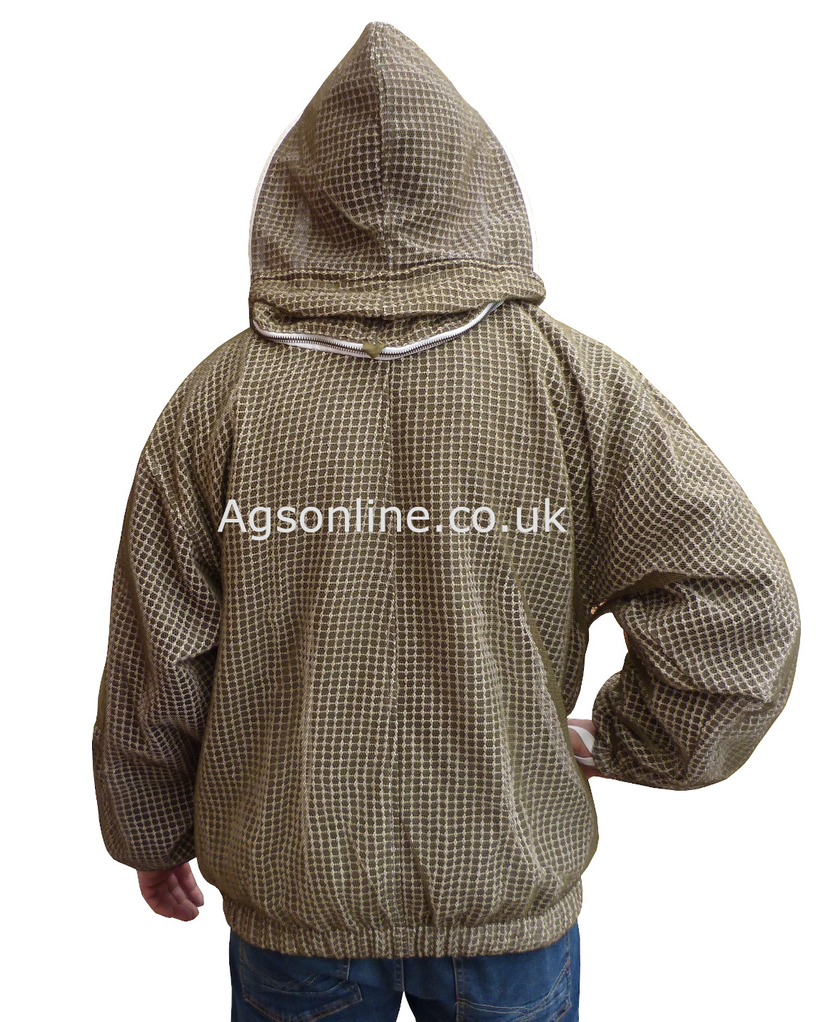 Veste d'apiculteur ventilée 3 couches verte, voile d'escrime