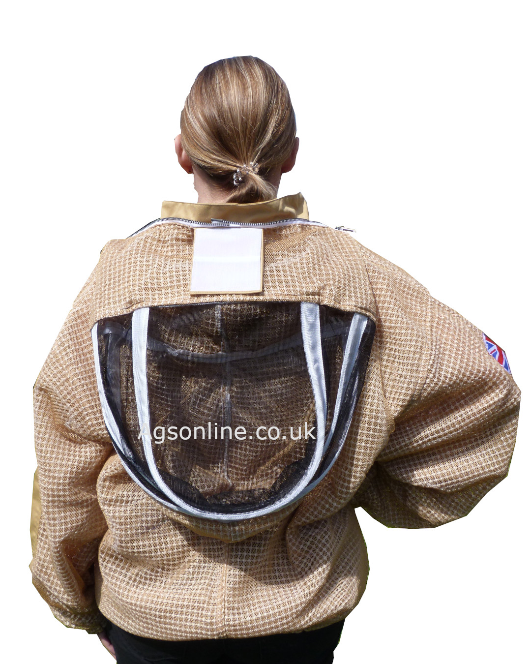 Veste d'apiculteur ventilée 3 couches olive, voile d'escrime