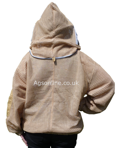 Veste d'apiculteur ventilée 3 couches olive, voile d'escrime