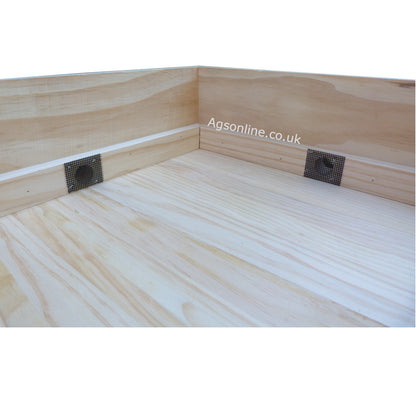 Techo colmena British National 6" profundo de cedro