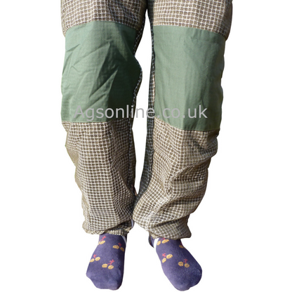 Groene 3-laags  imkerpak benen met versterkte kniestukken
