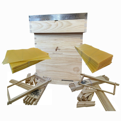 Bijenkorf-set Cedar National met bedrade raatwas