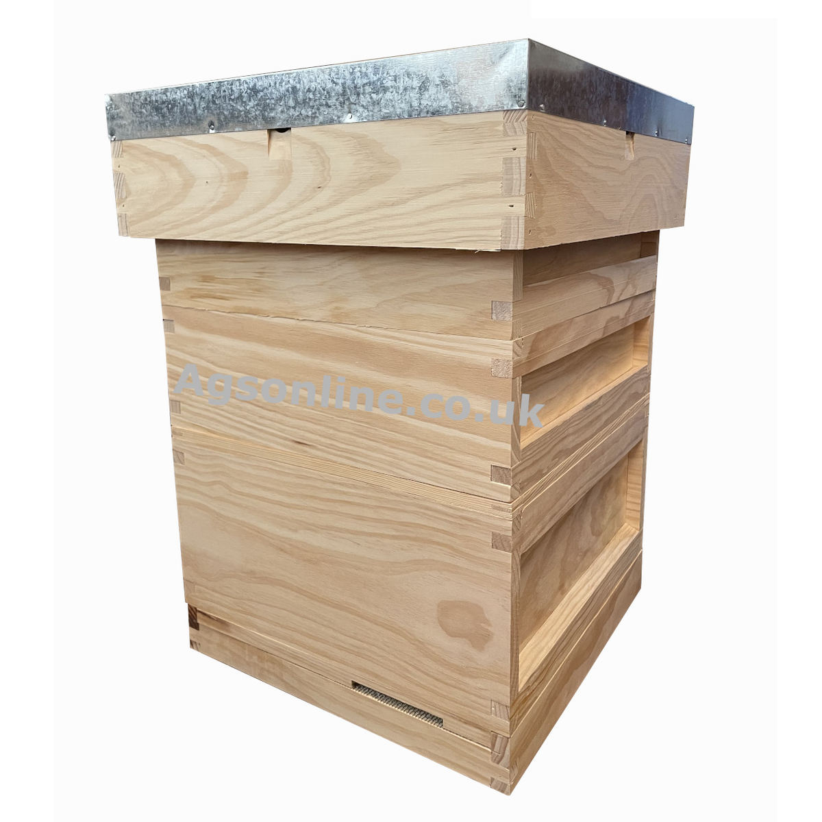 Bee Hive Cedar British National beehive with Brood Box & 2 Supers Beekeeping Equipment