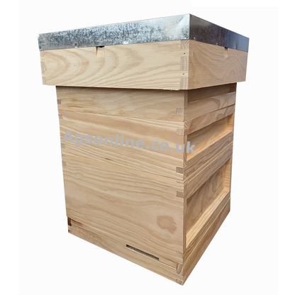 Bee Hive Cedar British National beehive with Brood Box & 2 Supers Beekeeping Equipment