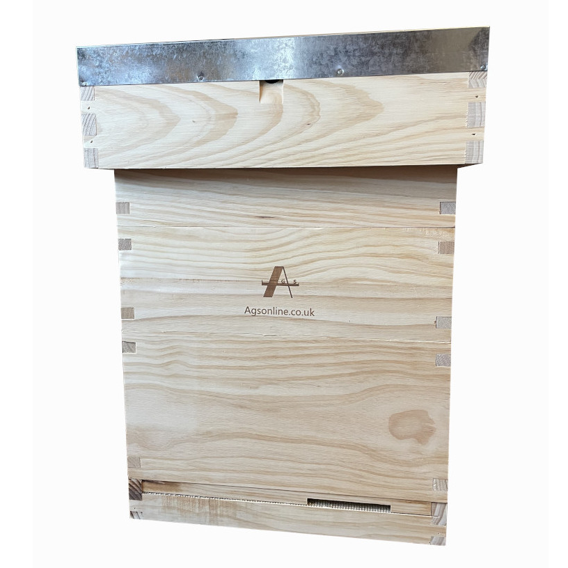Bee Hive Cedar British National beehive with Brood Box & 2 Supers Beekeeping Equipment