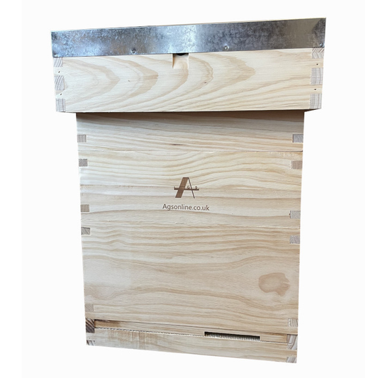 Bee Hive Cedar British National beehive with Brood Box & 2 Supers Beekeeping Equipment