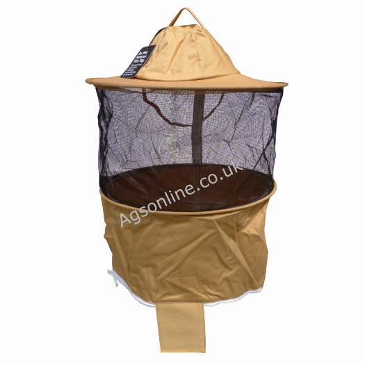 Traje de apicultor oliva de algodón con careta redonda