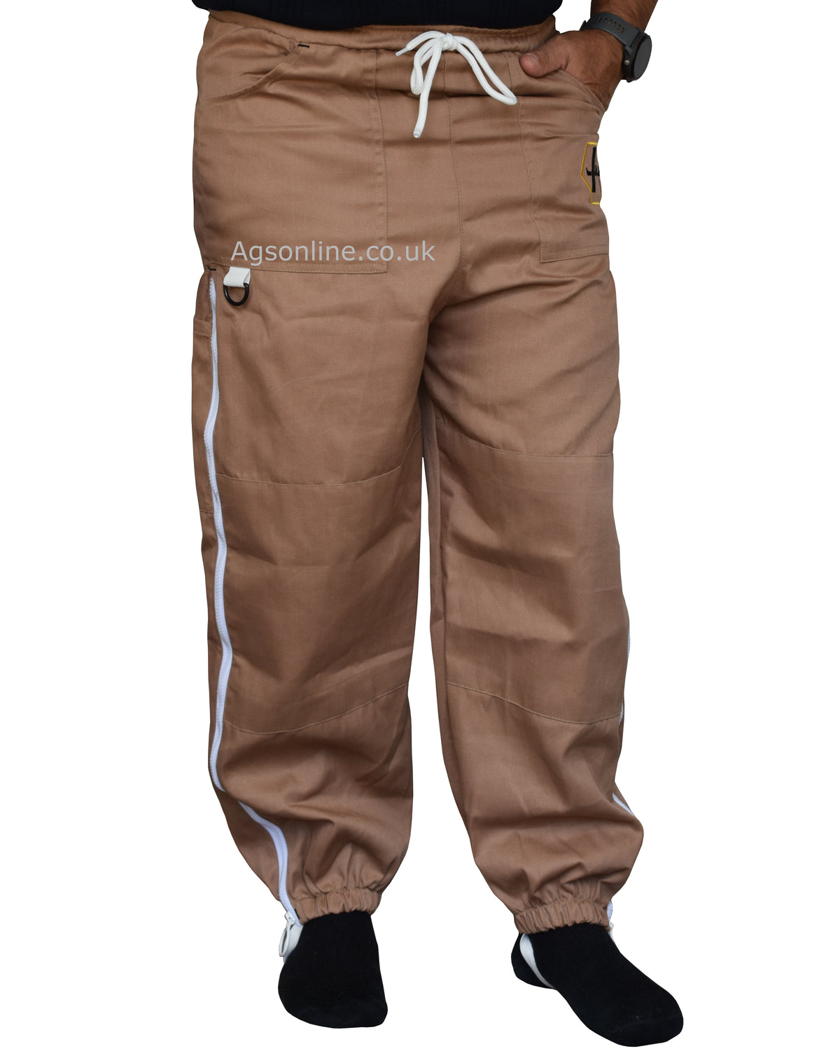 Brown Cotton Beekeeping Trousers | Protective Trousers for Beekeepers