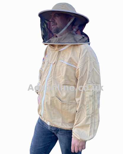 Olive cotton round hat jacket
