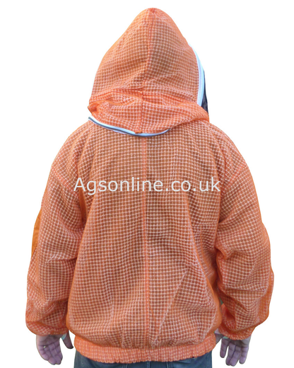Orange 3-Lagen-Imkerjacke mit Fechthaube