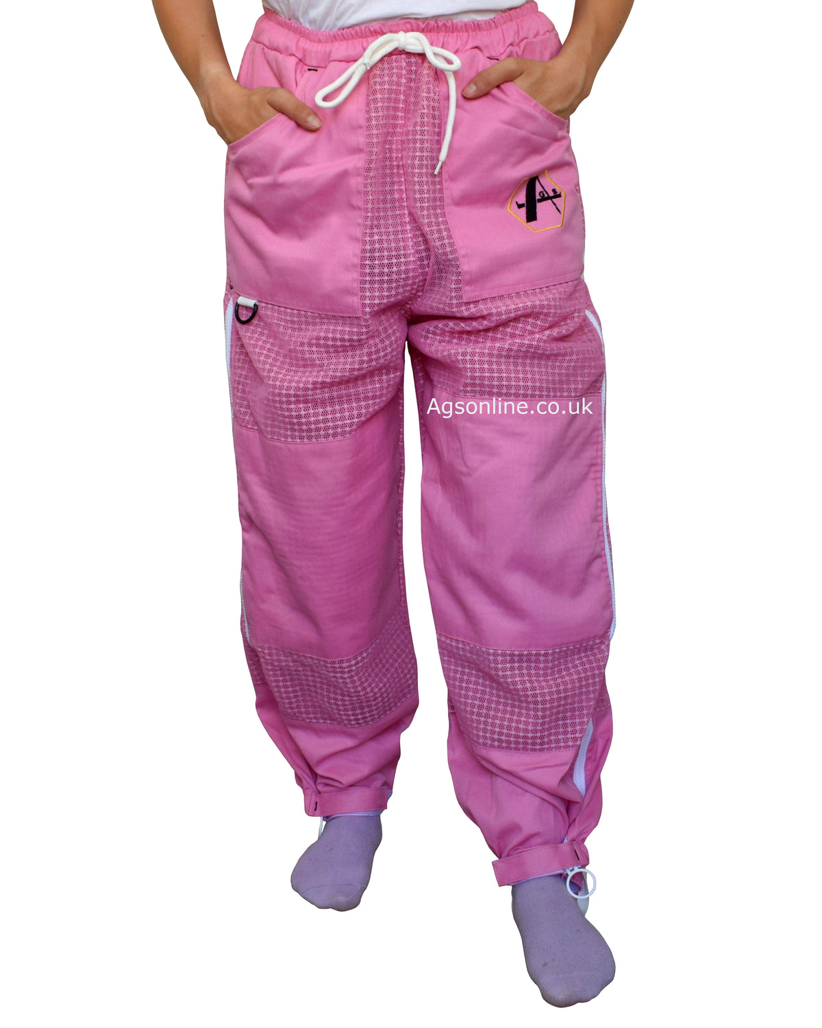 Traje de apicultor rosa de 3 capas