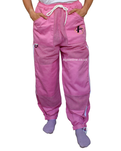 Traje de apicultor rosa de 3 capas