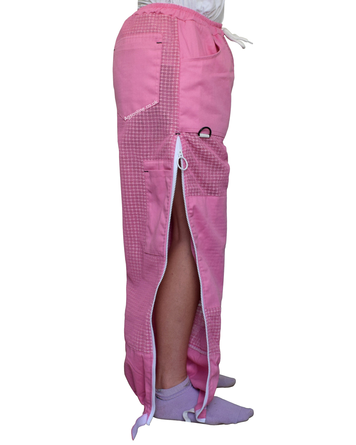 Traje de apicultor rosa de 3 capas