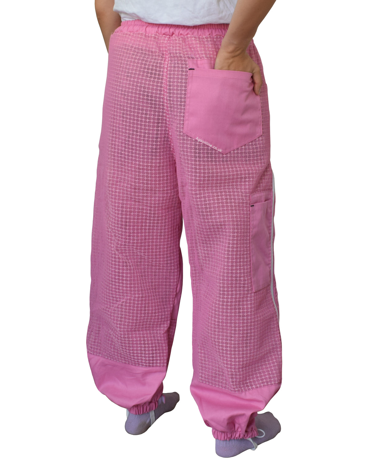 Traje de apicultor rosa de 3 capas