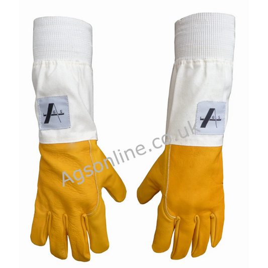 PRO Series Guantes de apicultor amarillo con manguito