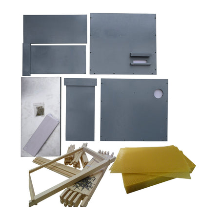 Kit trampa de enjambres con cera y cuadros – caja 5 cuadros