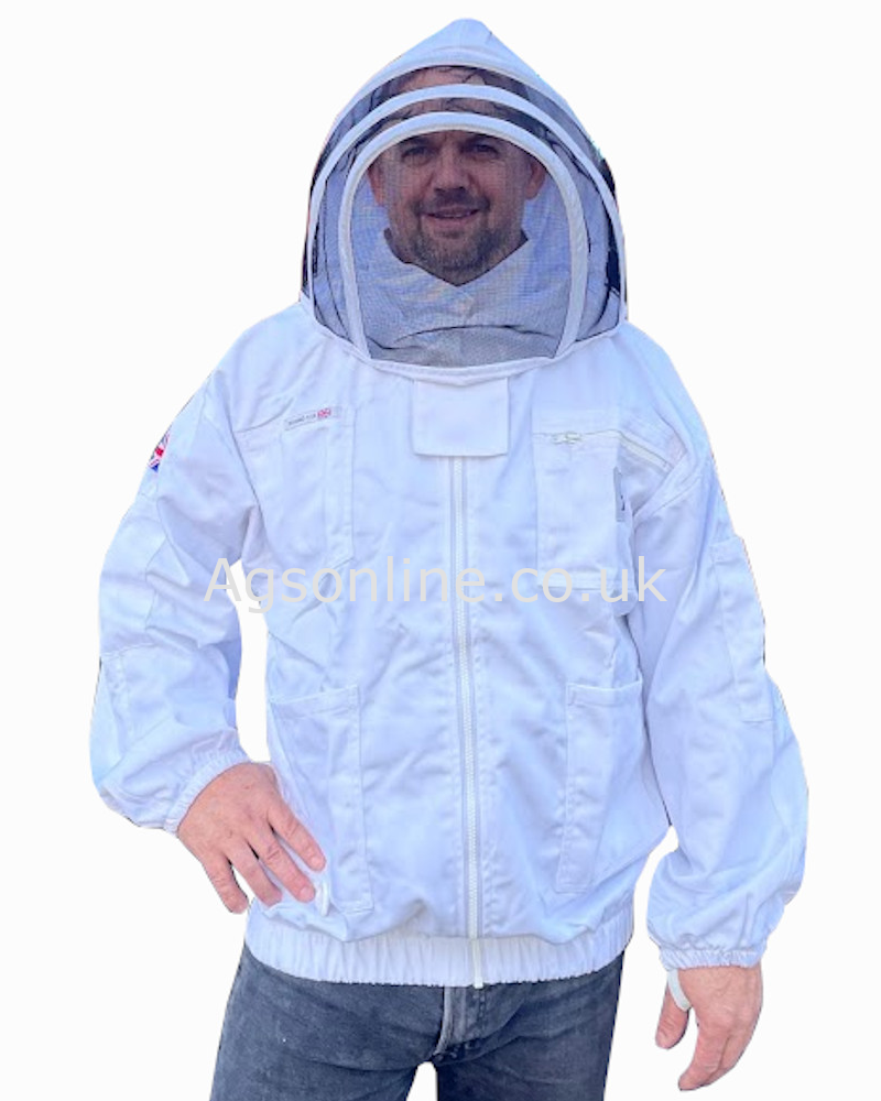 Veste d'apiculteur en coton blanche, voile d'escrime