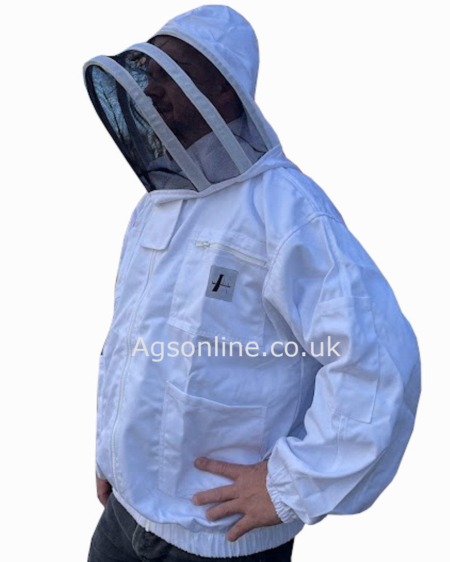 Veste d'apiculteur en coton blanche, voile d'escrime